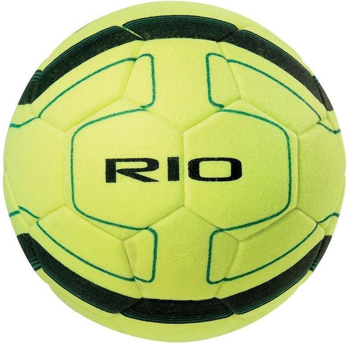 Precision Zaalvoetbal Rio Nylon/polyester Geel/zwart Maat 4