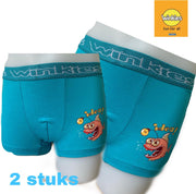 Embrator 2-pack jongens Boxershort turquoise Idea maat 110/116