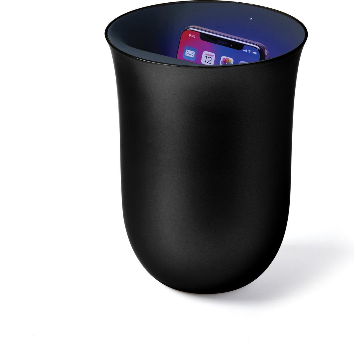 Lexon Oblio Draadloos Oplaadstation Zwart | Smartphone | UV ontsmettend