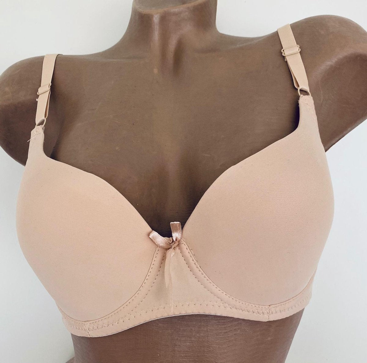 Dames BH effen gladde 70B beige