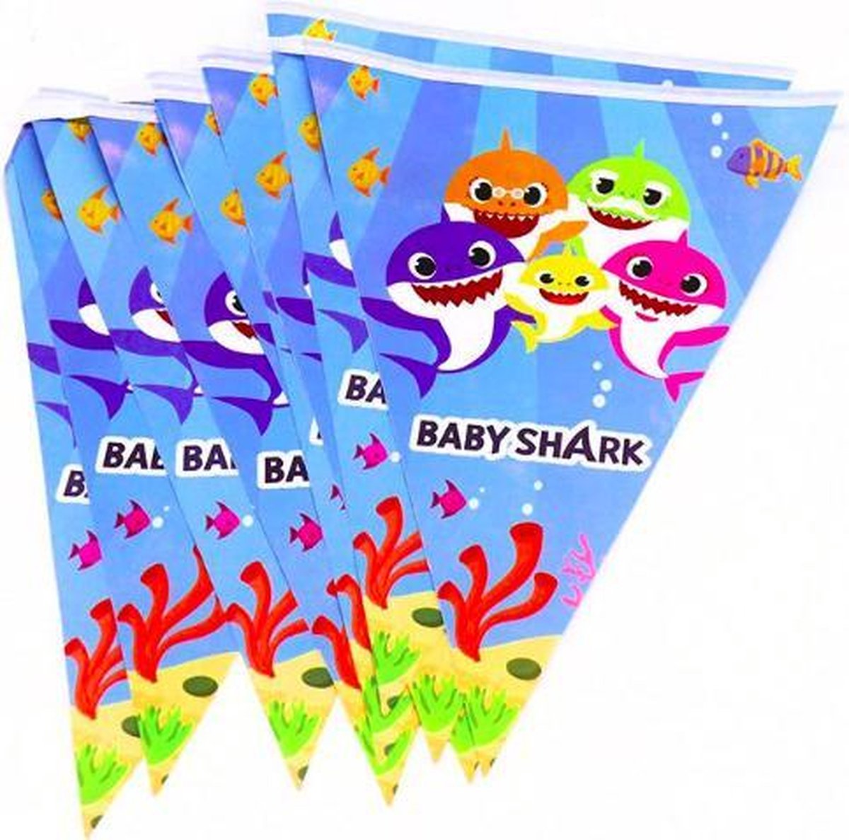 ProductGoods - Baby Shark slinger - BabyShark vlaggenlijn versiering 2