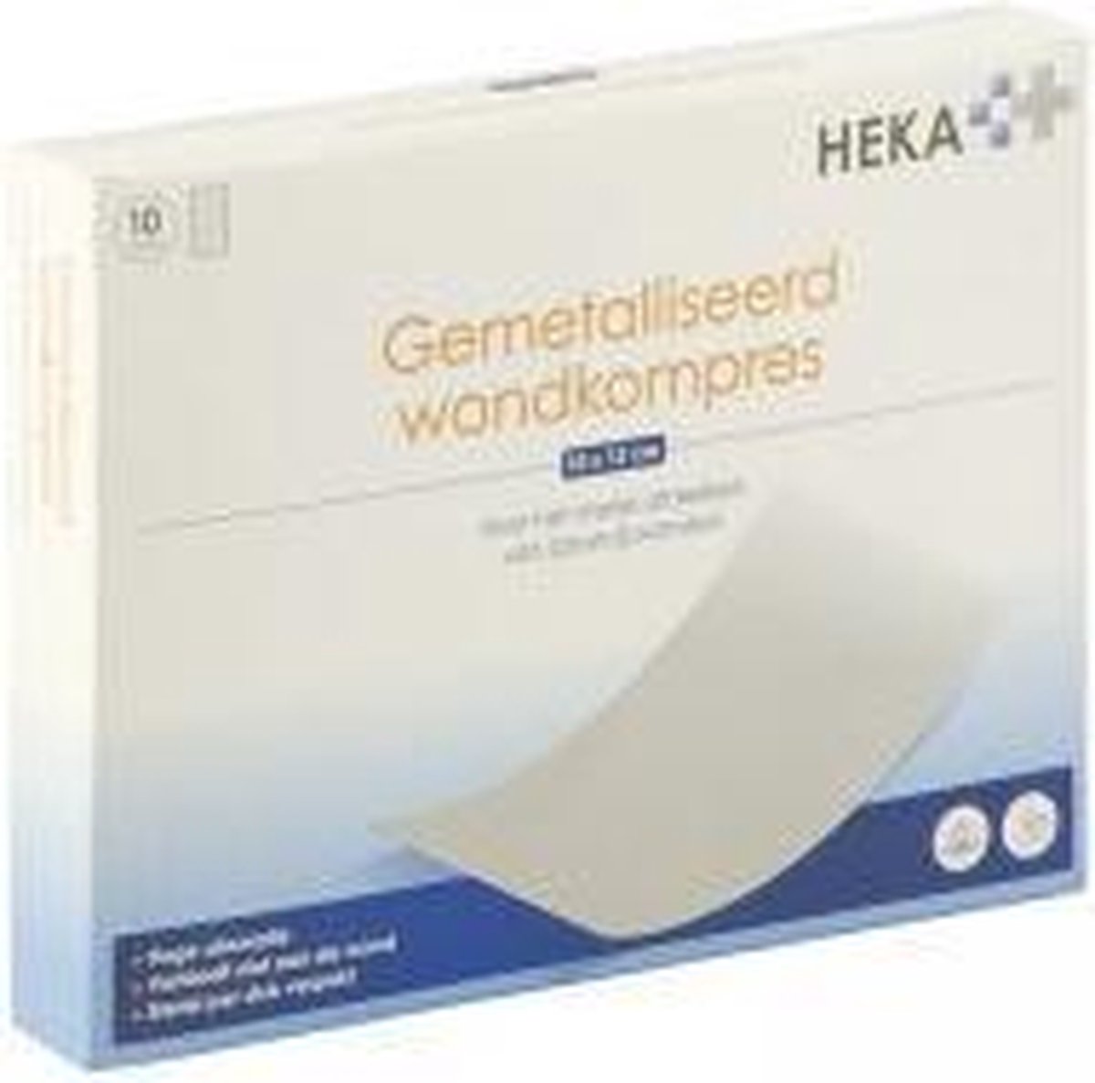 Alupad - Gemetalliseerd wondkompres 10 x 12 cm steriel - 10 stuks