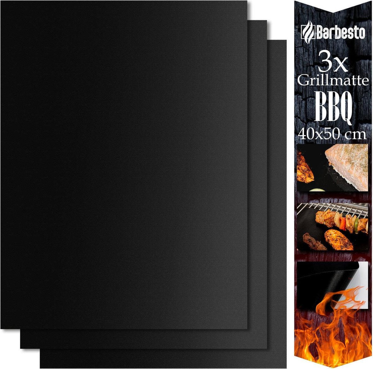 Clp Grillmatenset - 40x50 cm (set van 3)