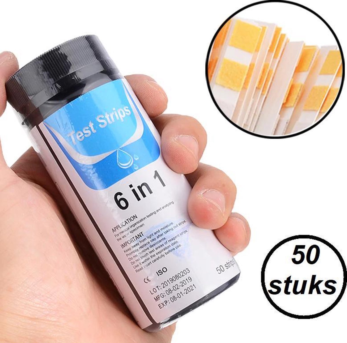 DirectSupply Teststrips zwembad PH en chloor - PH strips zwembad - PH teststrips zwembad - lakmoes papier - PH papier - PH test - Zwembad onderhoud PH