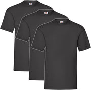 3 Pack - Fruit of The Loom - Shirts - Kids - Ronde Hals - Maat 104 - Zwart