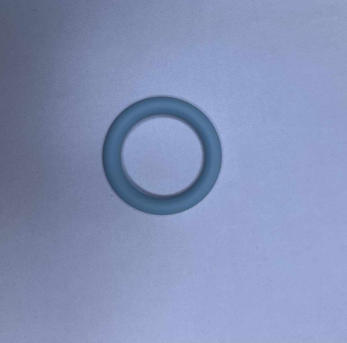 bijtring rondje poeder blauw | siliconen bijtspeelgoed | baby bijtring | 0-2 jaar | bij doorkomende tandjes | kraamcadea