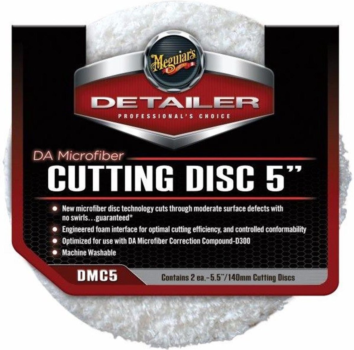 Meguiar's DA Microfiber Cutting Polijstschijf 135mm - 2 stuks