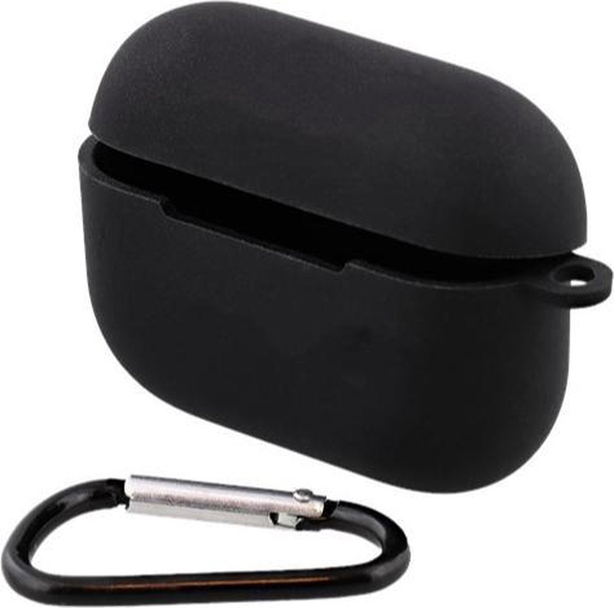 AirPods beschermhoes | 5.74 x 4.8 x 2.9 cm | Inclusief karabijnhaak