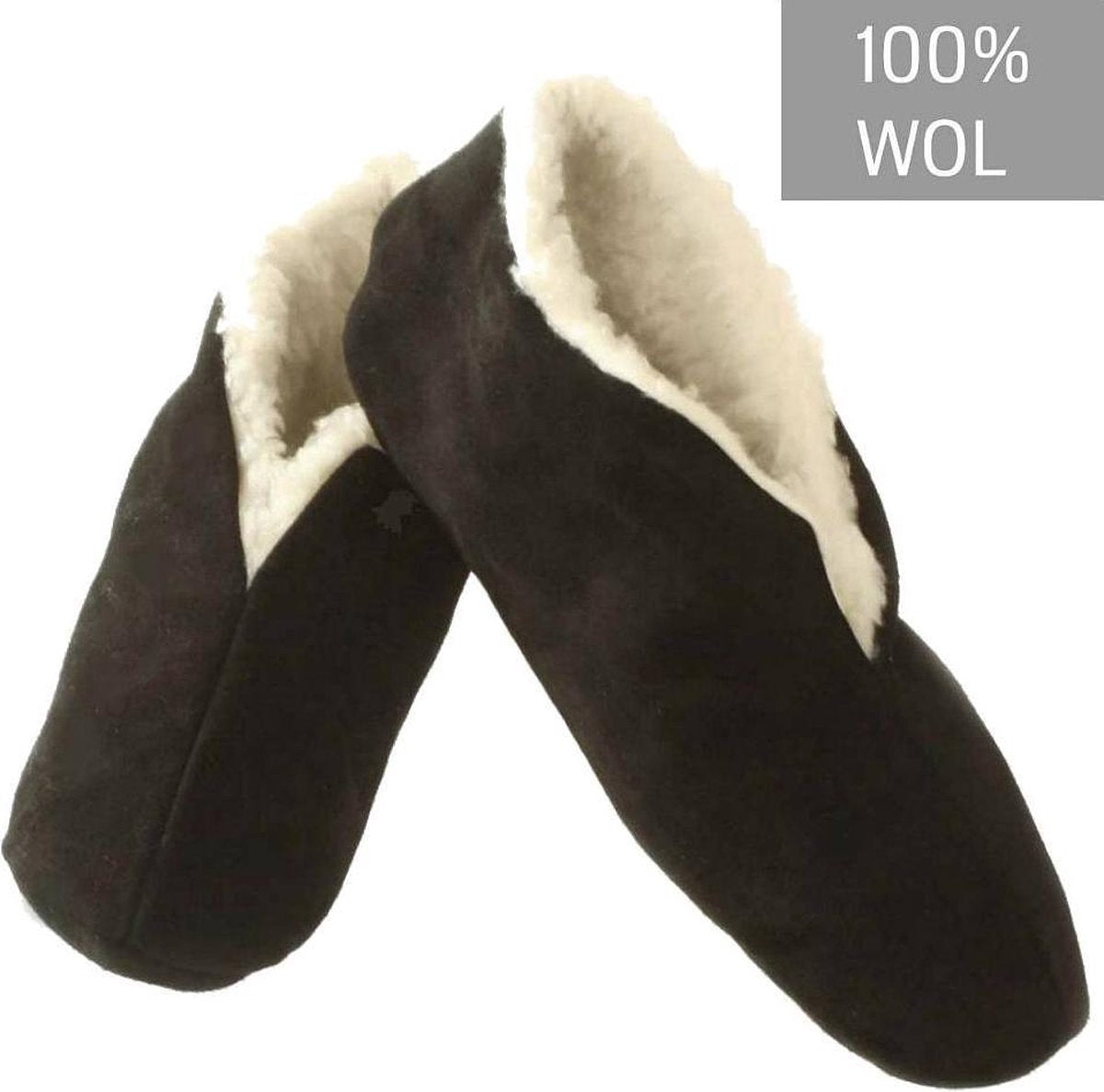 Bernardino Spaanse  Sloffen Unisex - zwart - Maat 41 - 100% wol