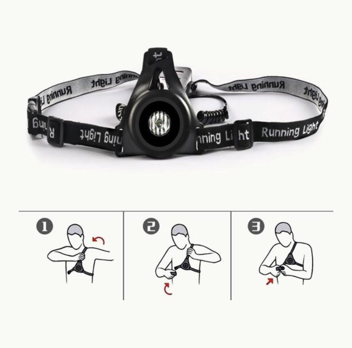 Hardloop verlichting- reflecterend vest LED - Hardloopvest - Hardloop Licht - Hardloopverlichting
