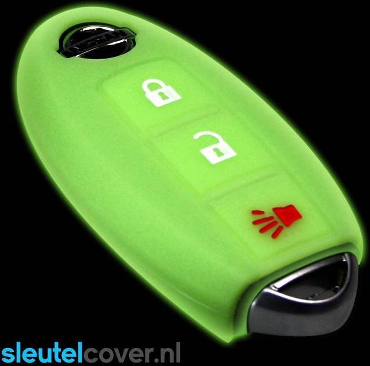 Nissan SleutelCover - Glow in the dark / Silicone sleutelhoesje / beschermhoesje autosleutel