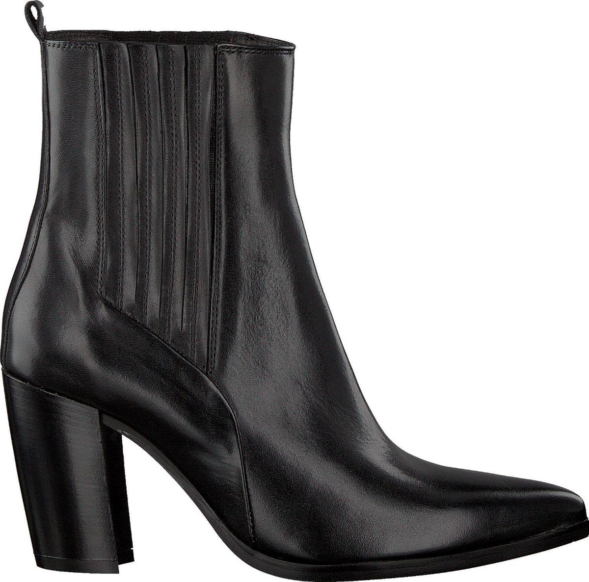 Notre-V 02a-201 Enkellaarsjes - Enkelboots - Dames - Zwart - Maat 36