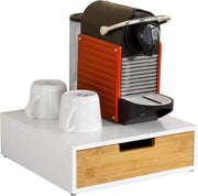 Simpletrade Capsulehouder - Opbergbox - Antislip - Multifunctioneel - 4 geïntegreerde vakken - 30x9x31 cm