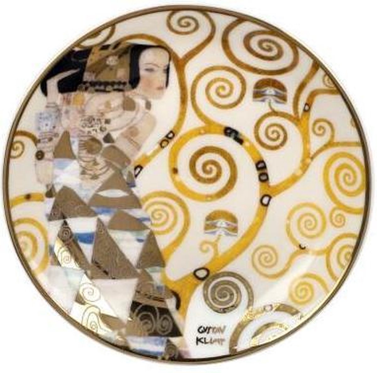 Goebel® - Gustav Klimt | Sier Schoteltje "De verwachting" | Artis Orbis