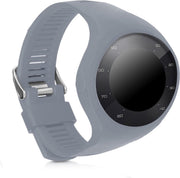 kwmobile horlogeband voor Polar M200 - siliconen armband voor fitnesstracker - grijs