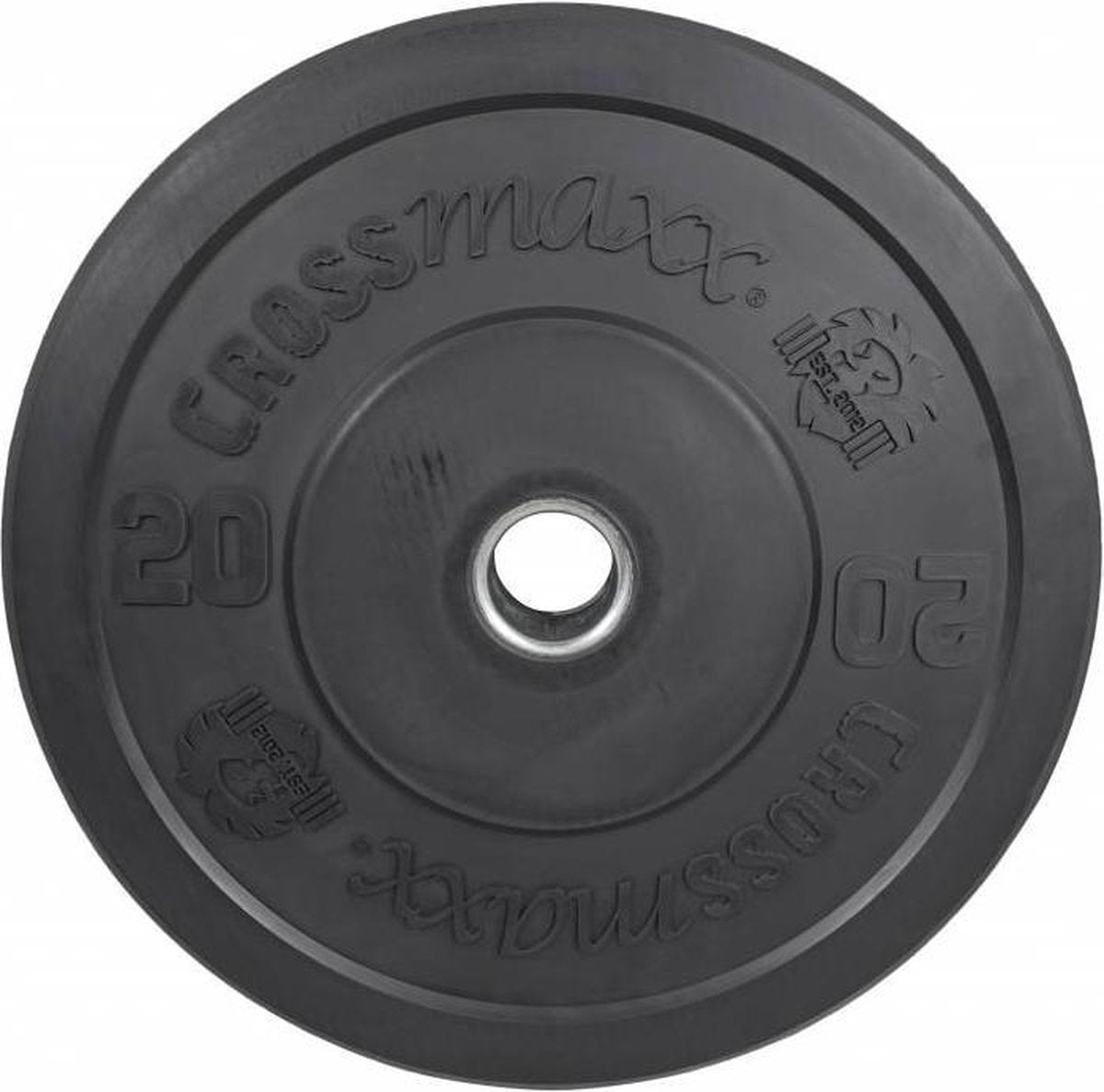 Olympische Bumper Plate 50mm 20 kg - zwart