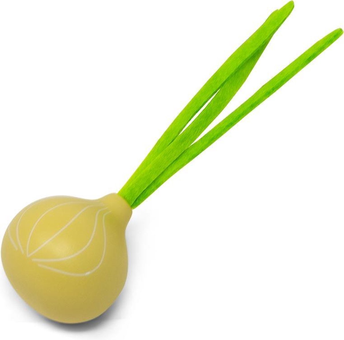Mamamemo Ui 10 Cm Hout Geel/groen