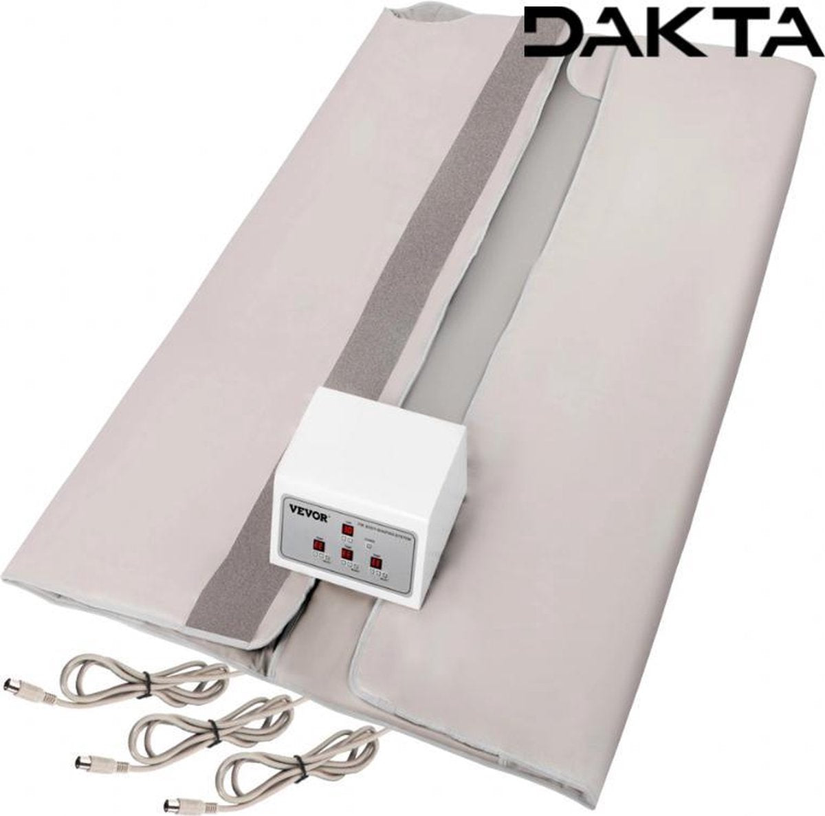 Dakta® Infrarood Deken | Sauna Mat | Warmte Dekens | Elektrische Deken | Infraroodtherapie | Gewichtsverlies | Body Shaper | 180 x 90 cm | Tot 85 graden
