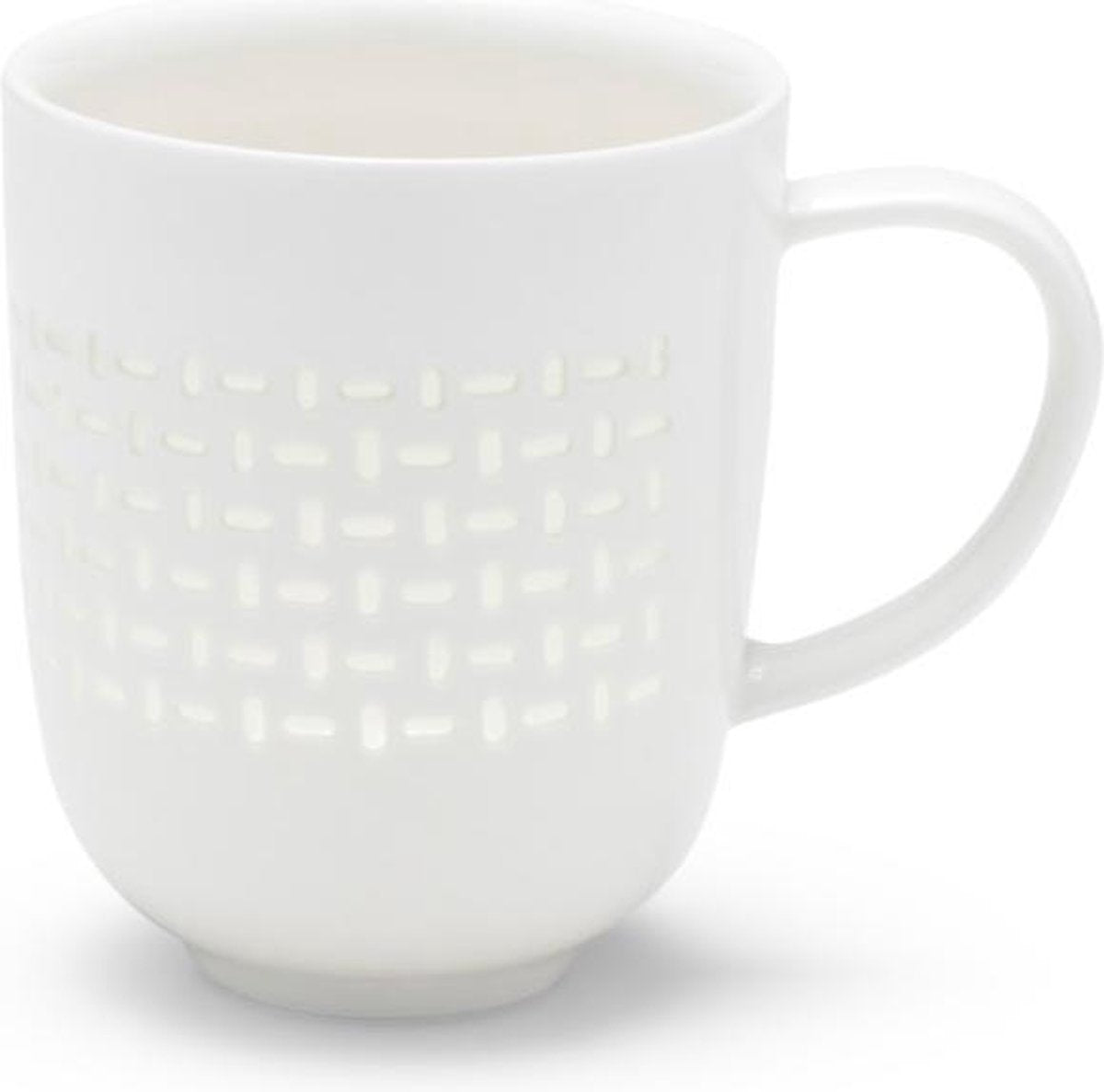 BEKER Set 4 x 38CL WIT LACE S&P Porselein