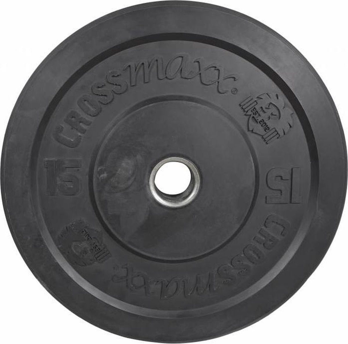 Olympische Bumper Plate 50mm 15 kg - zwart