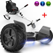 Evercross Challenger Hoverboard 8.5 Inch | 700W | Bluetooth Speaker | Zwart + Hoverkart Wit