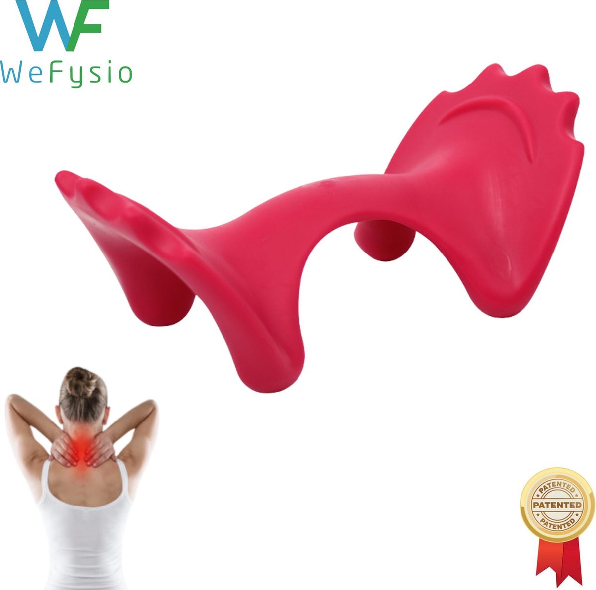 Nekmassage | Nek Massage| Triggerpoint | Ontspanning| Relax en Anti-stress | Rood