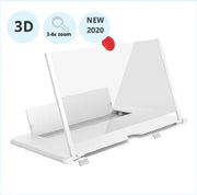 Beeldscherm Vergroter HD - Telefoon bioscoop- Schermvergroter - Projectiescherm - Thuisbioscoop - 3D - Smartphone Vergroter - ideaal voor Netflix films/series - Wit Portable Home