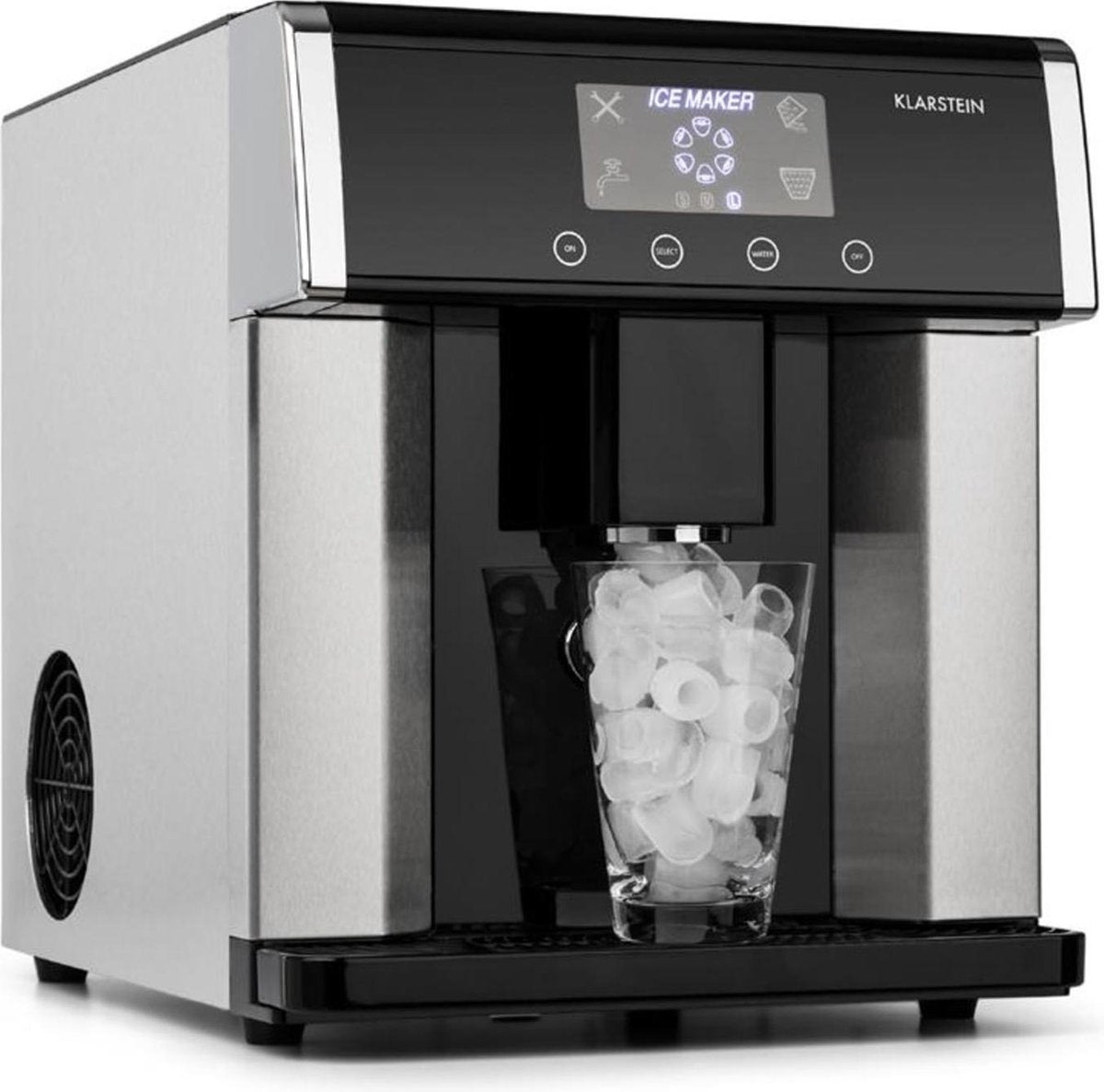 Eiszeit ijsblokjesmachine edelstaal 3 formaten ijsblokjes zilver