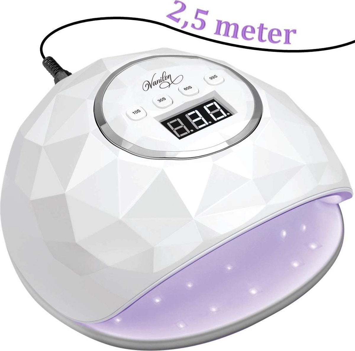 Vanilon – 86W LED/ UV Nageldroger voor gelnagels – Nagellamp met 2