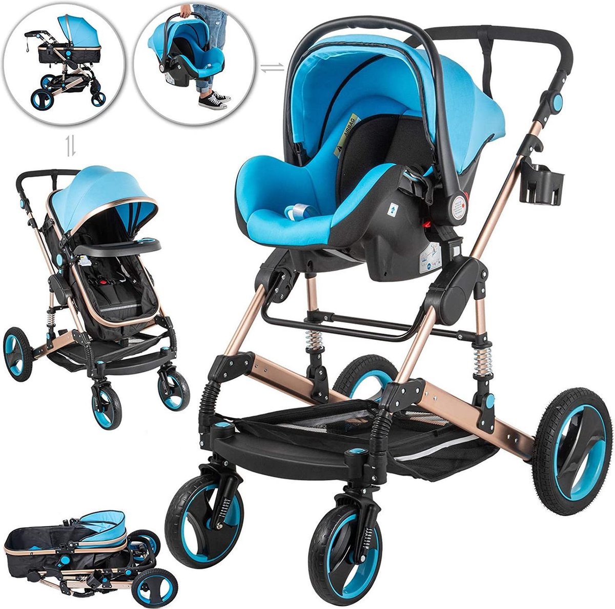3-in-1 kinderwagen