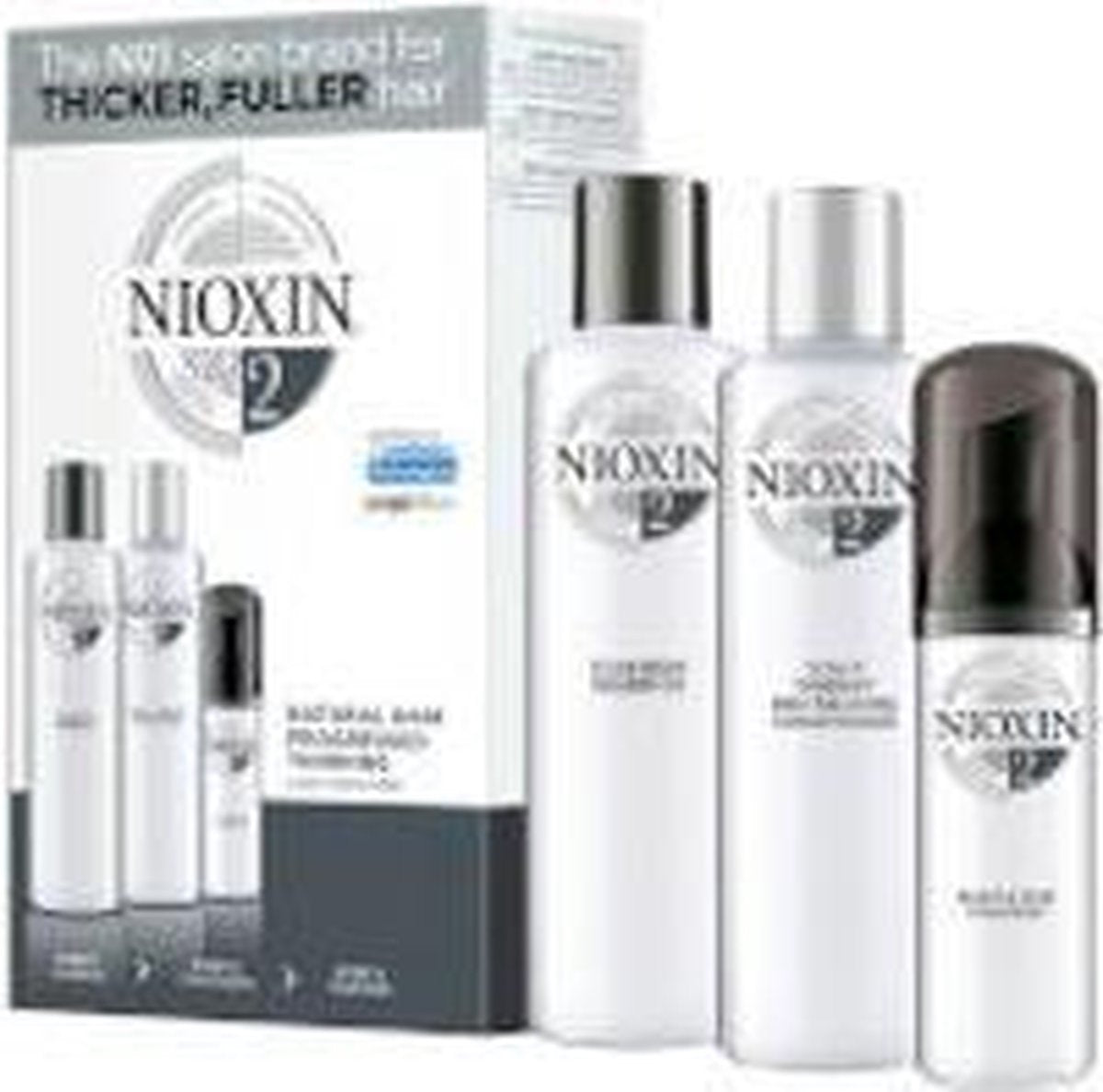 NIOXIN 3-Part System Kit 2 for Natural Hair with Progressed Thinning