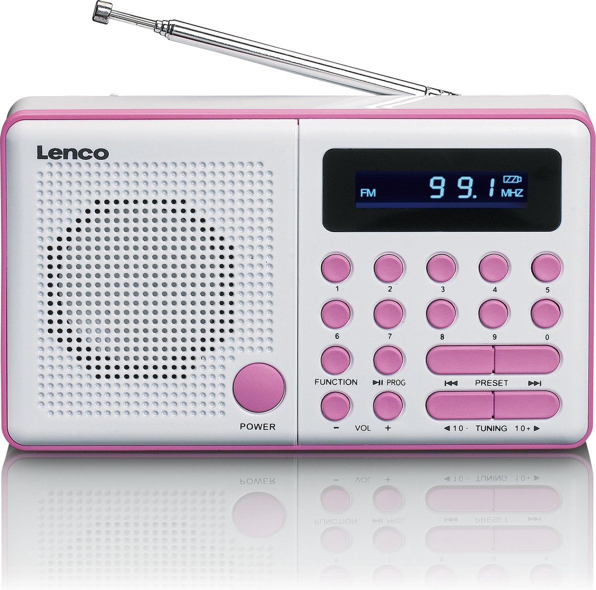 Lenco MPR-034PK - Draagbare Radio met USB