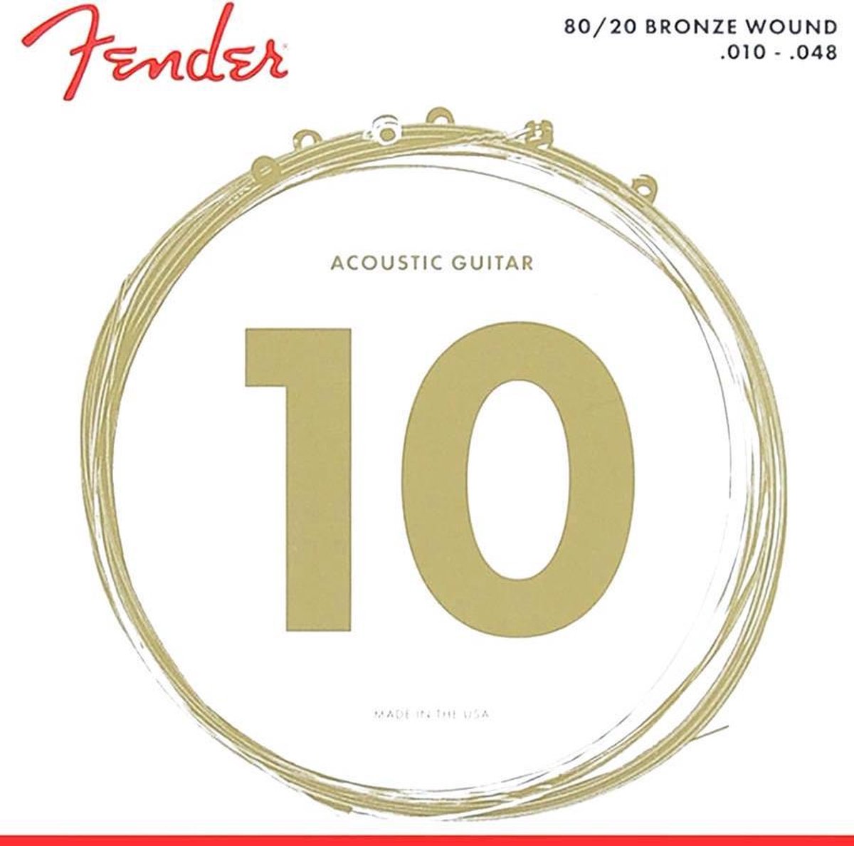 F-70XL |Fender 80/20 Bronze snarenset voor de akoestische gitaar