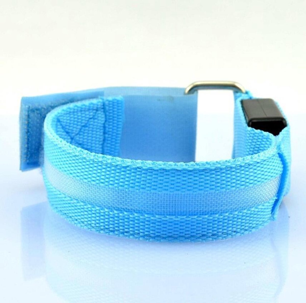 2 stuks Led verlichte armband (blauw) voor sportievelingen die hardlopen