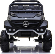 Elektrische Kinderauto Mercedes Benz Unimog Zwart 2 Persoons 4x4 met Mp4 Scherm en Afstandsbediening FULL OPTIONS