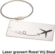 Kofferlabel RVS Stunt piloot