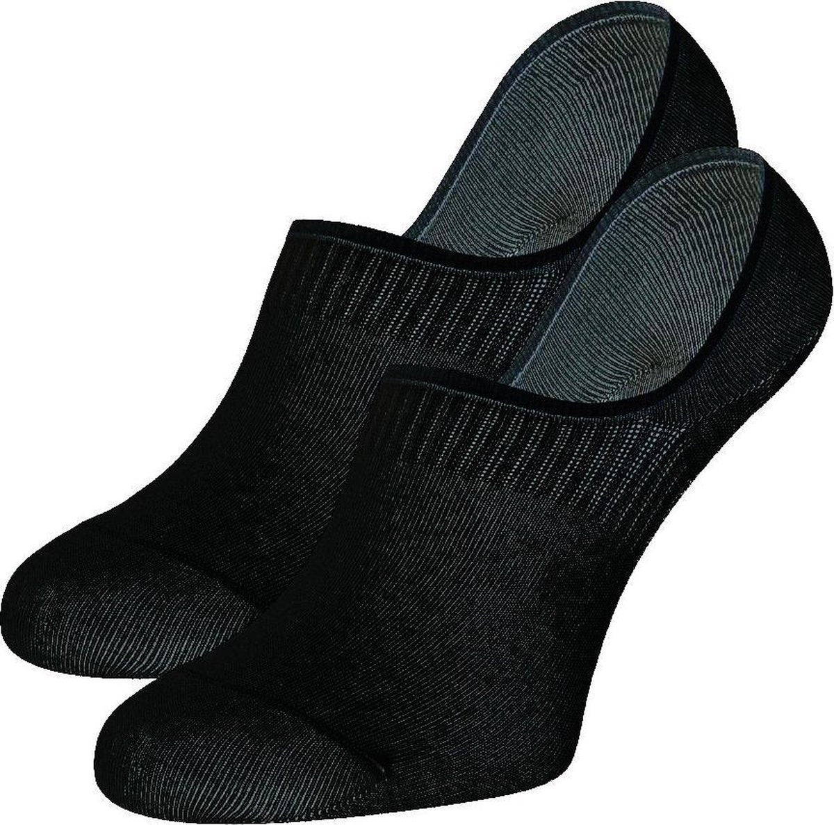 Topsocks invisible sneaker 2-pack kleur: zwart maat: 36-42