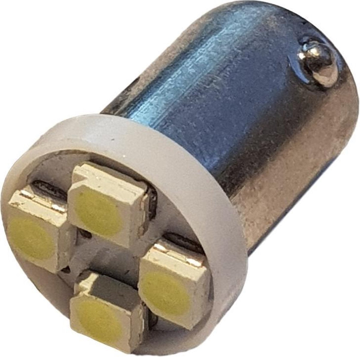 Auto LEDlamp 2 stuks | LED BA9S kentekenverlichting | 4-SMD xenon wit 6500K | 12V