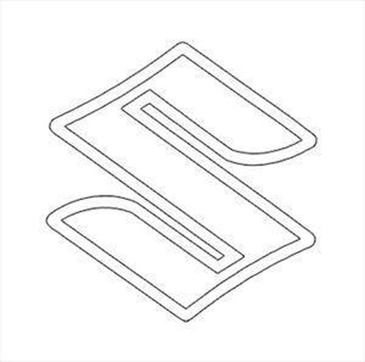 Sticker logo Suzuki wit