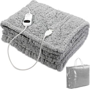 Monzana Elektrische deken Fleece Grijs 170x140cm