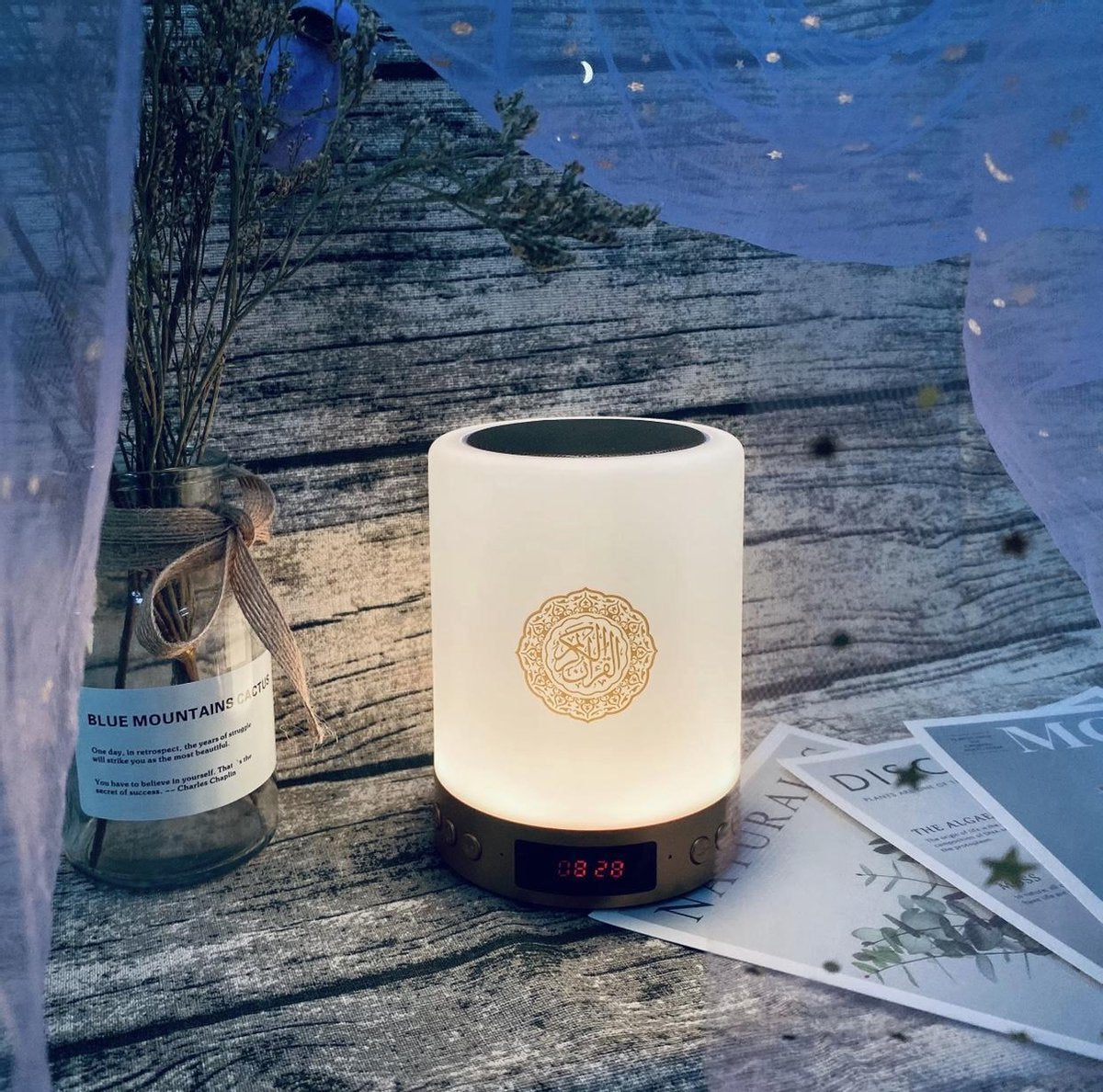 Koran Bluetooth Speaker - Draadloze FM Radio - Koran Lezer - Draadloze Luidspreker met Koran Lezer Functie - Draagbare Speaker