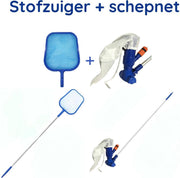 Zwembad stofzuiger + Zwembad schepnet - Inclusief steel 120 cm - Zwembad onderhoud