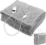 Monzana Fleece verwamingsdeken 170x140 cm Teddy 120W grijs onderdeken