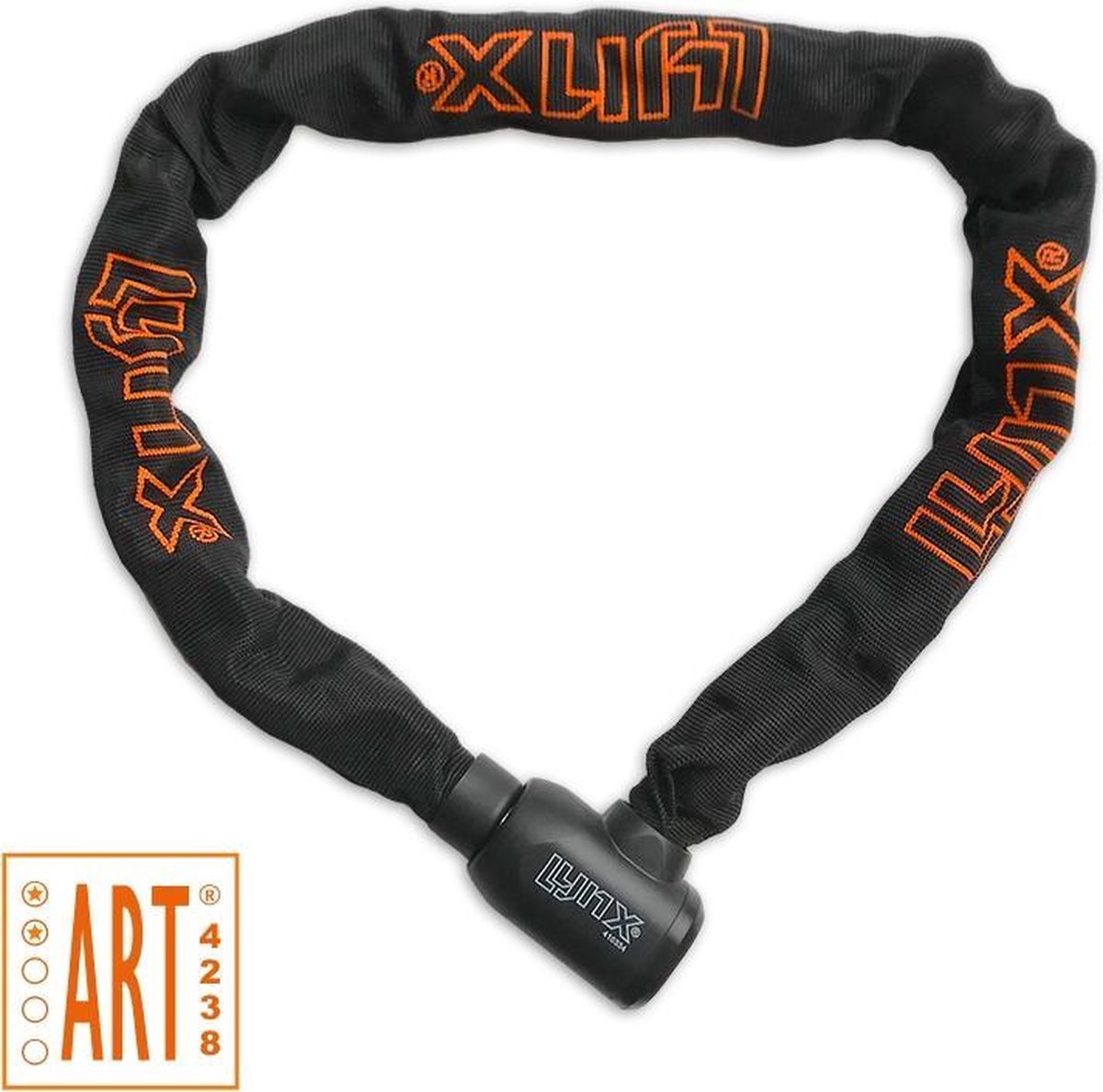 LYNX ART2 Kettingslot | Premium Kwaliteit | 9mm x 100cm | Gehard staal | 2180g | Fietsslot E-bike slot Brommerslot