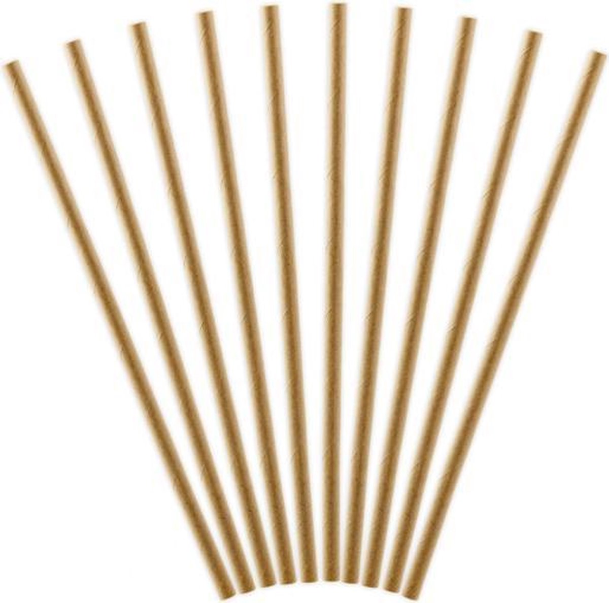 Kraft papieren rietjes - 10 stuks