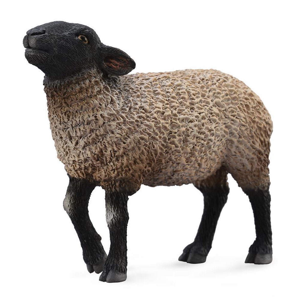 Collecta Boerderijdieren: Suffolk 10 Cm Zwart/wit