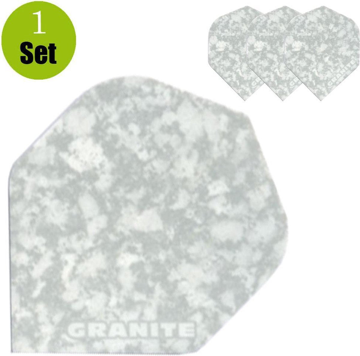 Granite Dart Flights - Wit- ()