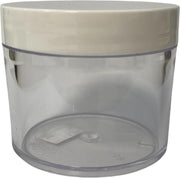 Potje 45 gram incl. deksel wit - leeg - hervulbaar
