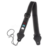 Professionele Verstelbare Stevige Gitaarband - Gitaarbanden - Guitar strap Band -  Gitaarriem - Gitaar Riem - Bas Elektrische Akoestische Klassieke Gitaar - Verstelbaar - Nylon - Inclusief drie gratis plectrums - Zwart / Grijs