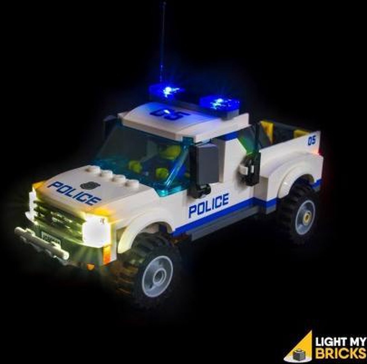 Light My Bricks Starter Kit - Politie Wagen (6 lichten) Verlichtings Set